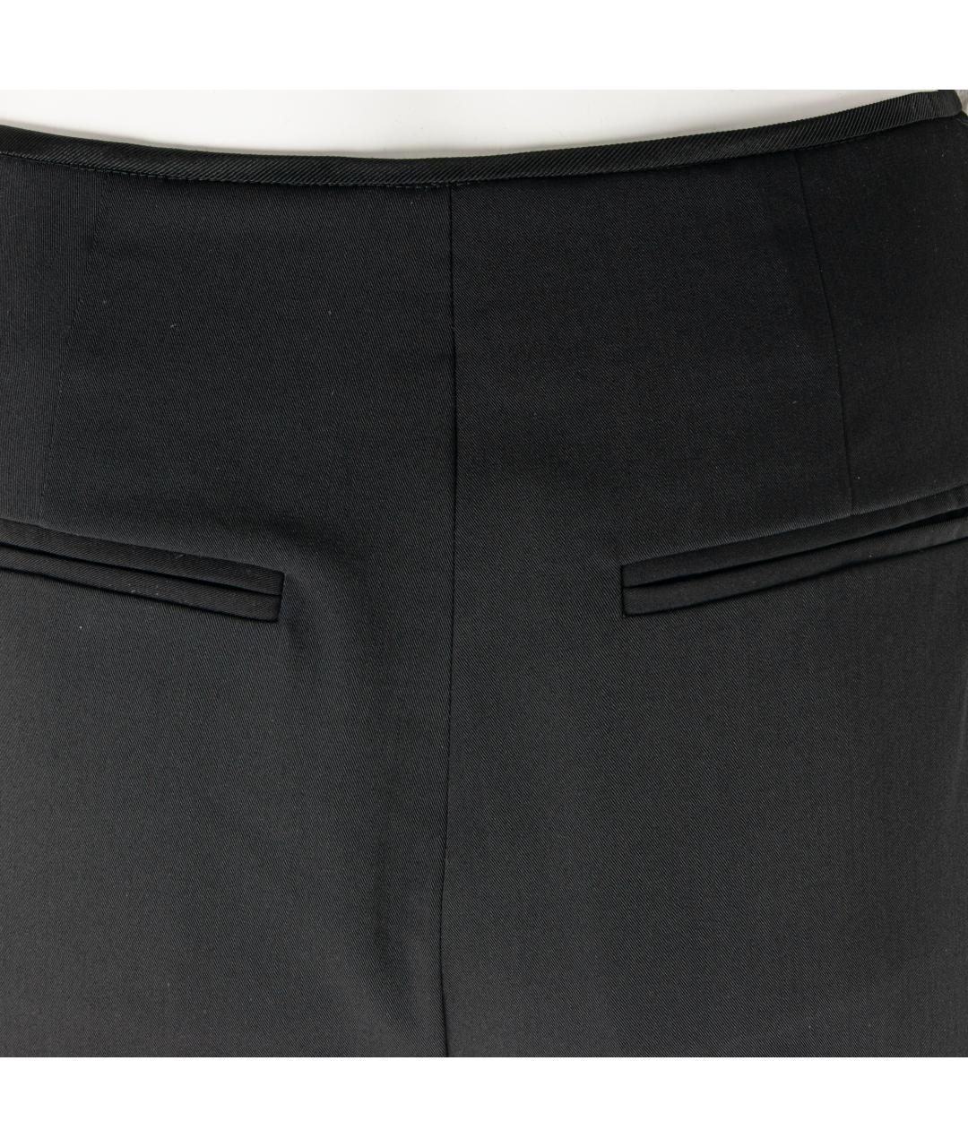 STELLA MCCARTNEY Черные шерстяные прямые брюки, фото 4