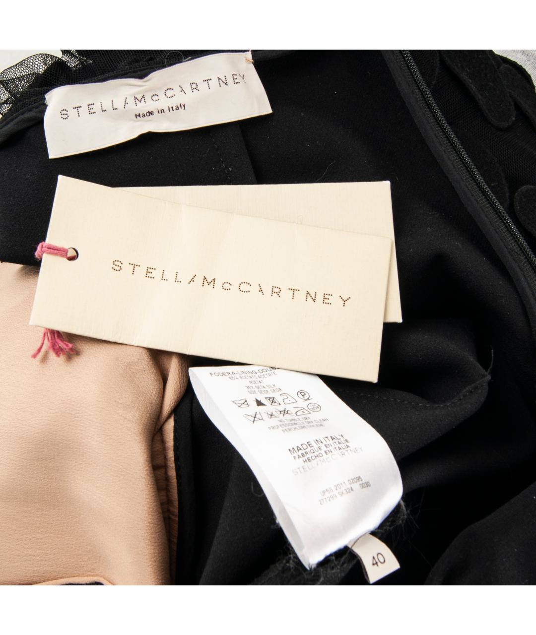 STELLA MCCARTNEY Черное хлопковое вечернее платье, фото 5