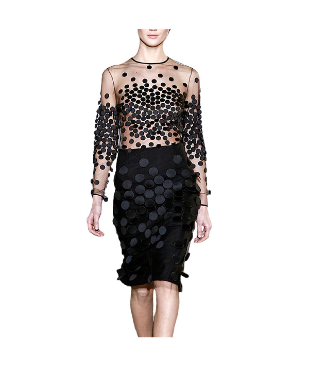 STELLA MCCARTNEY Черное хлопковое вечернее платье, фото 8