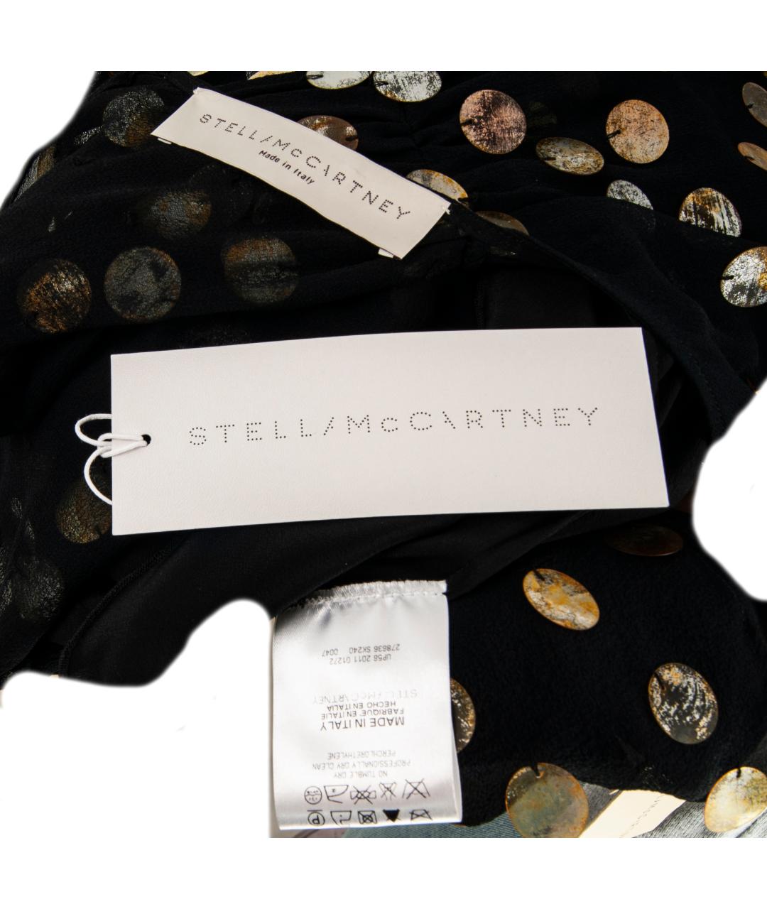 STELLA MCCARTNEY Черное шелковое вечернее платье, фото 4