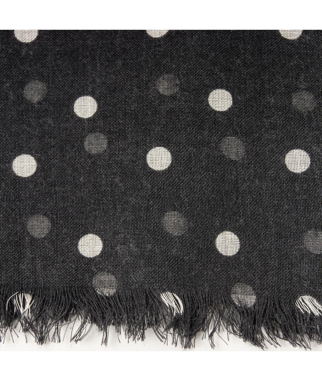 STELLA MCCARTNEY Черный шелковый шарф, фото 2