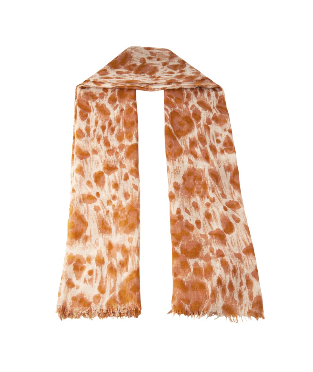 STELLA MCCARTNEY Оранжевый шелковый шарф, фото 1