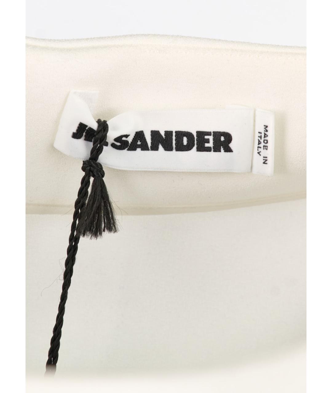 JIL SANDER Белое повседневное платье, фото 3