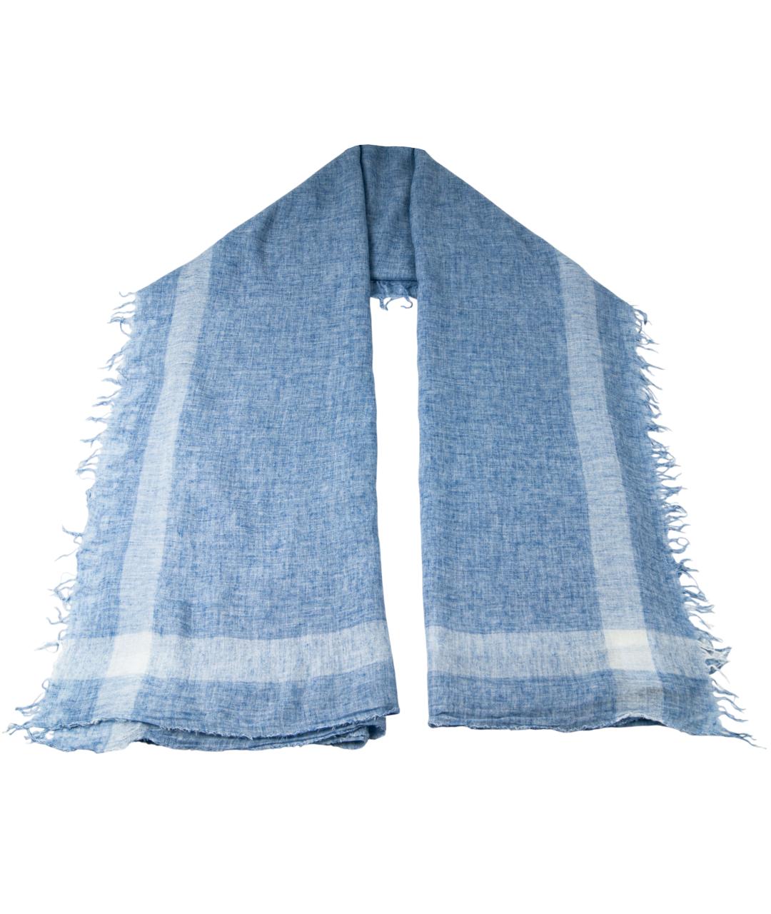 STELLA MCCARTNEY Голубой шарф, фото 1