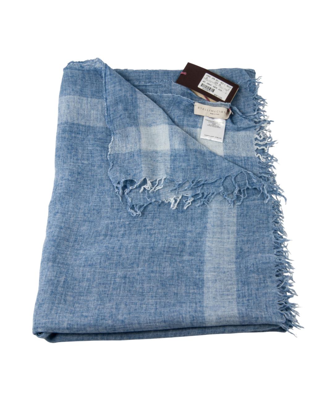 STELLA MCCARTNEY Голубой шарф, фото 3