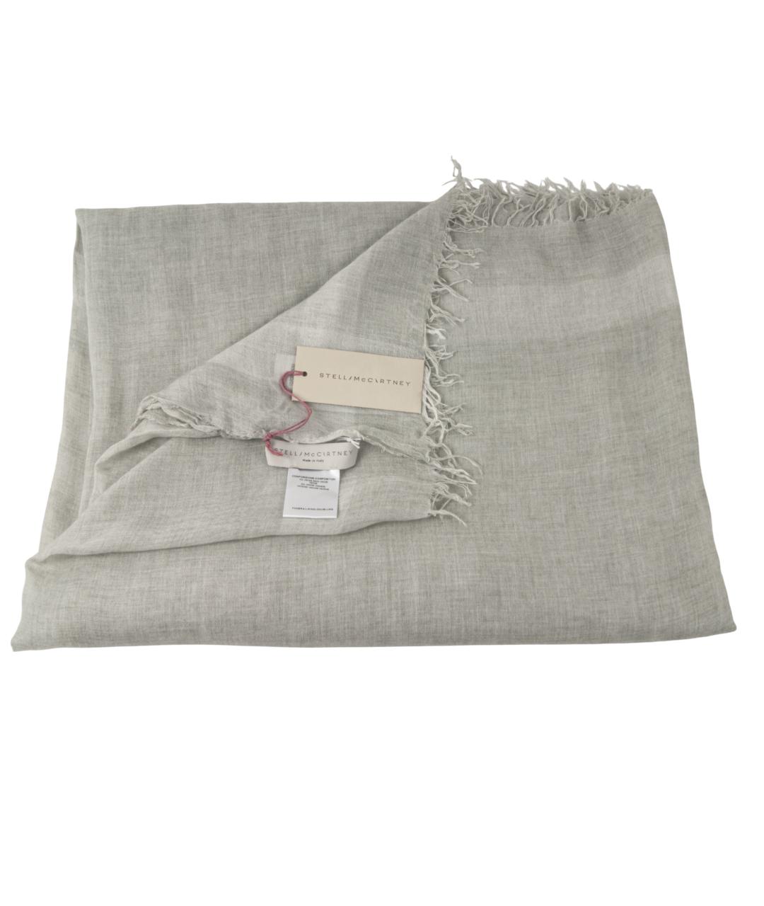 STELLA MCCARTNEY Серый шарф, фото 3