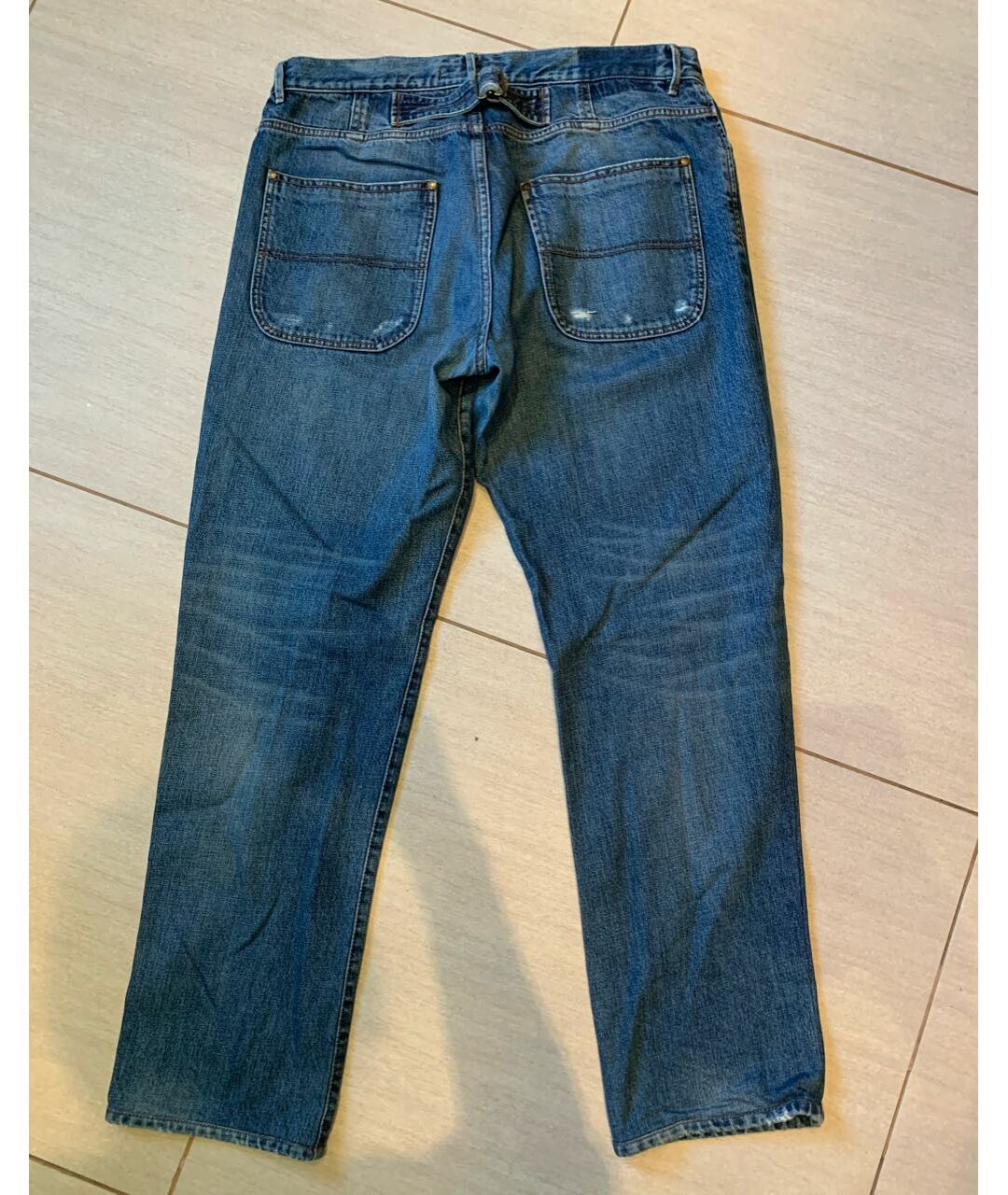 SAINT LAURENT Синие прямые джинсы, фото 4