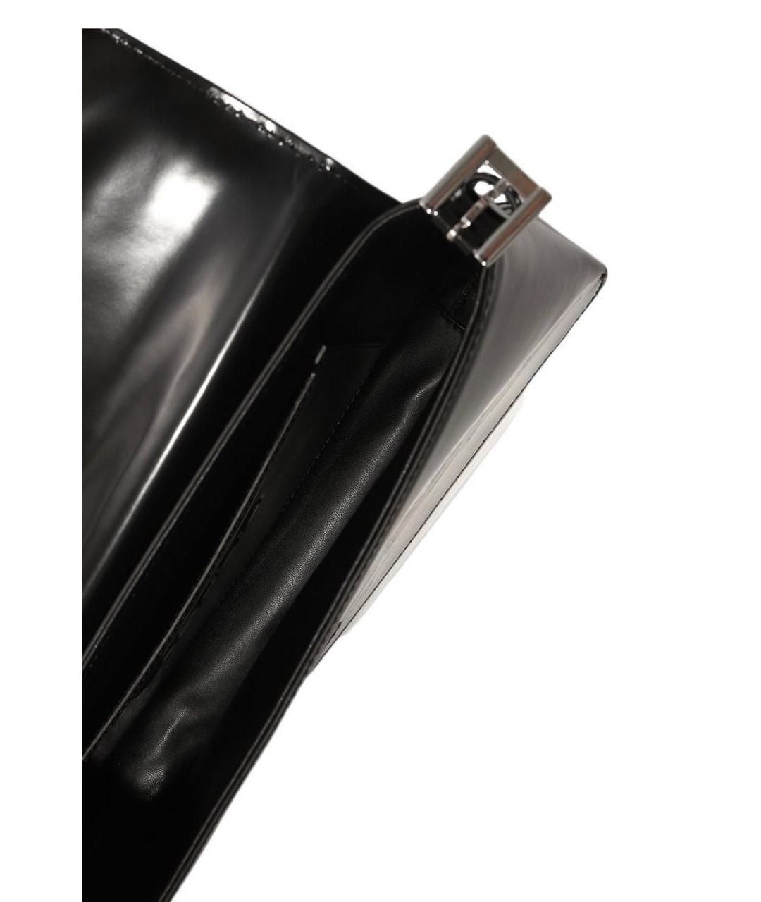 BY FAR Черная кожаная сумка через плечо, фото 5
