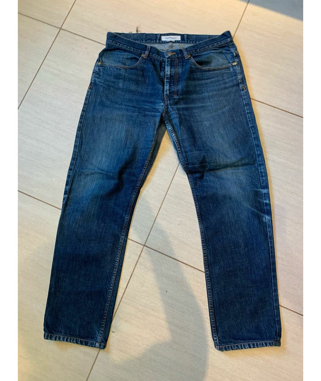 SAINT LAURENT Синие прямые джинсы, фото 5