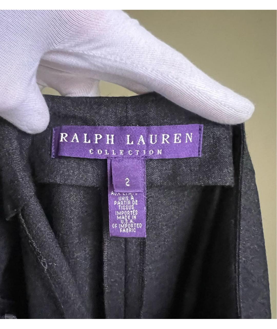 RALPH LAUREN COLLECTION Шерстяные брюки широкие, фото 7