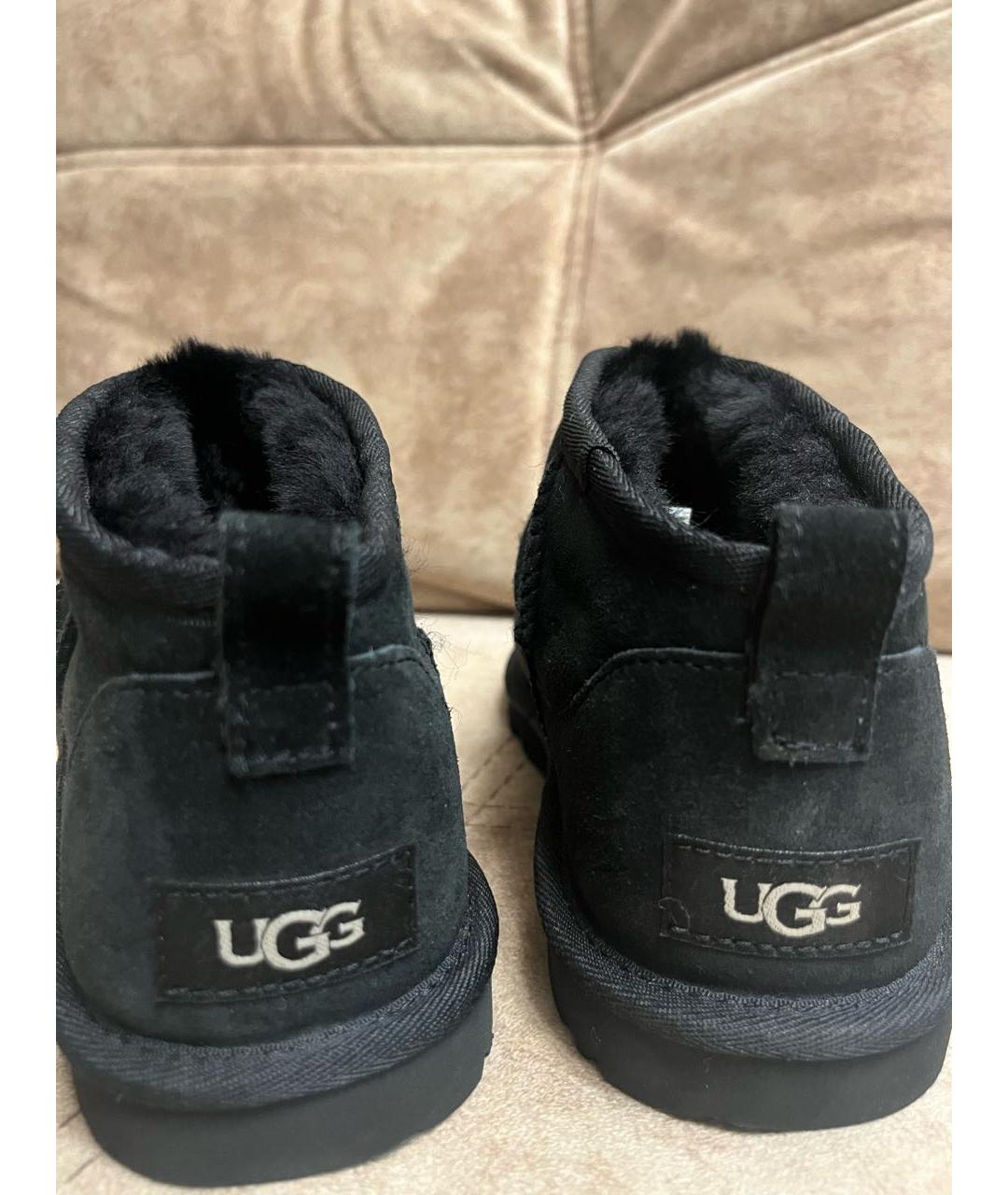 UGG AUSTRALIA Антрацитовые замшевые ботинки, фото 4