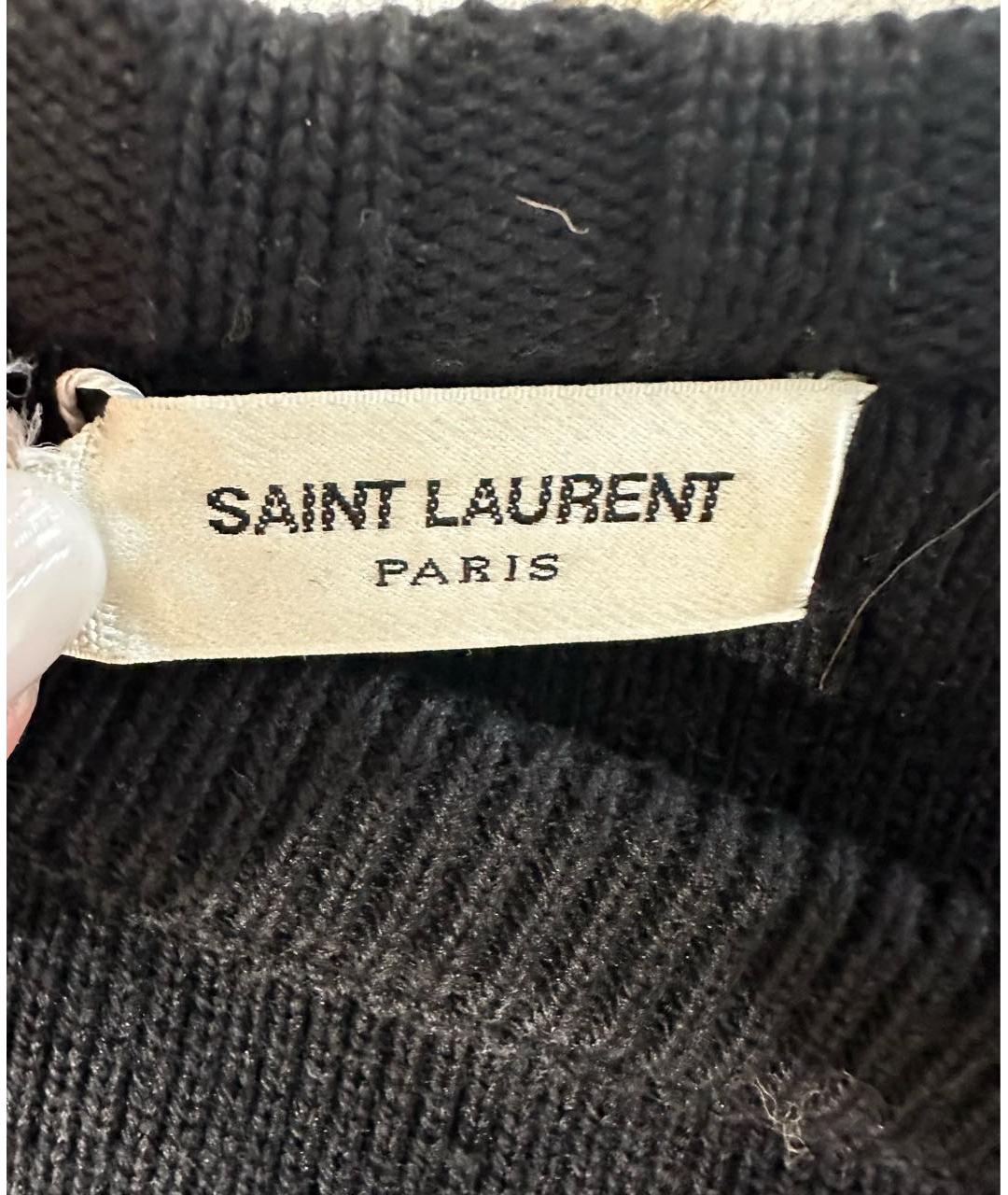 SAINT LAURENT Черный джемпер / свитер, фото 4