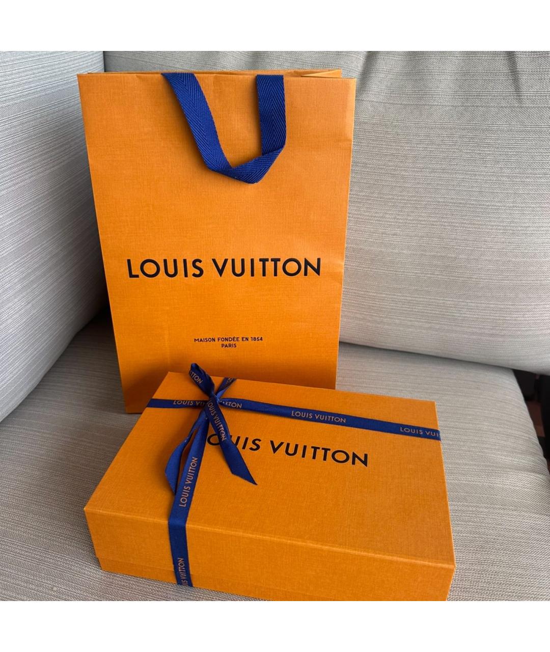 LOUIS VUITTON Коричневая кожаная сумка через плечо, фото 3