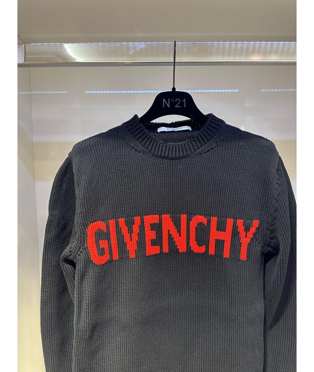 GIVENCHY Черный хлопковый джемпер / свитер, фото 2