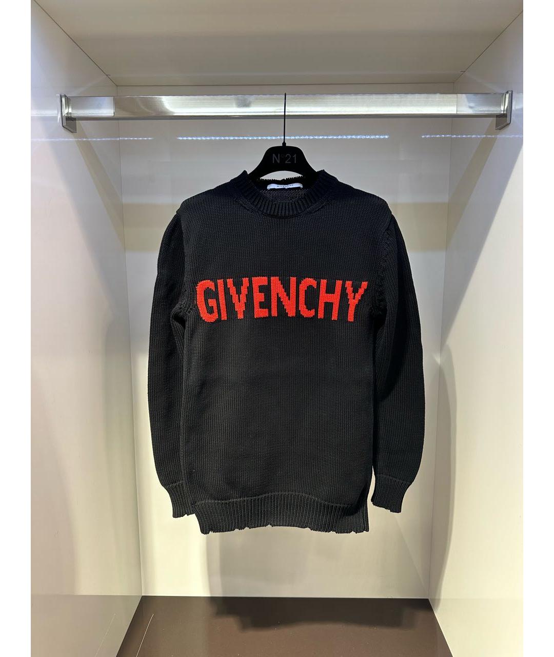 GIVENCHY Черный хлопковый джемпер / свитер, фото 7