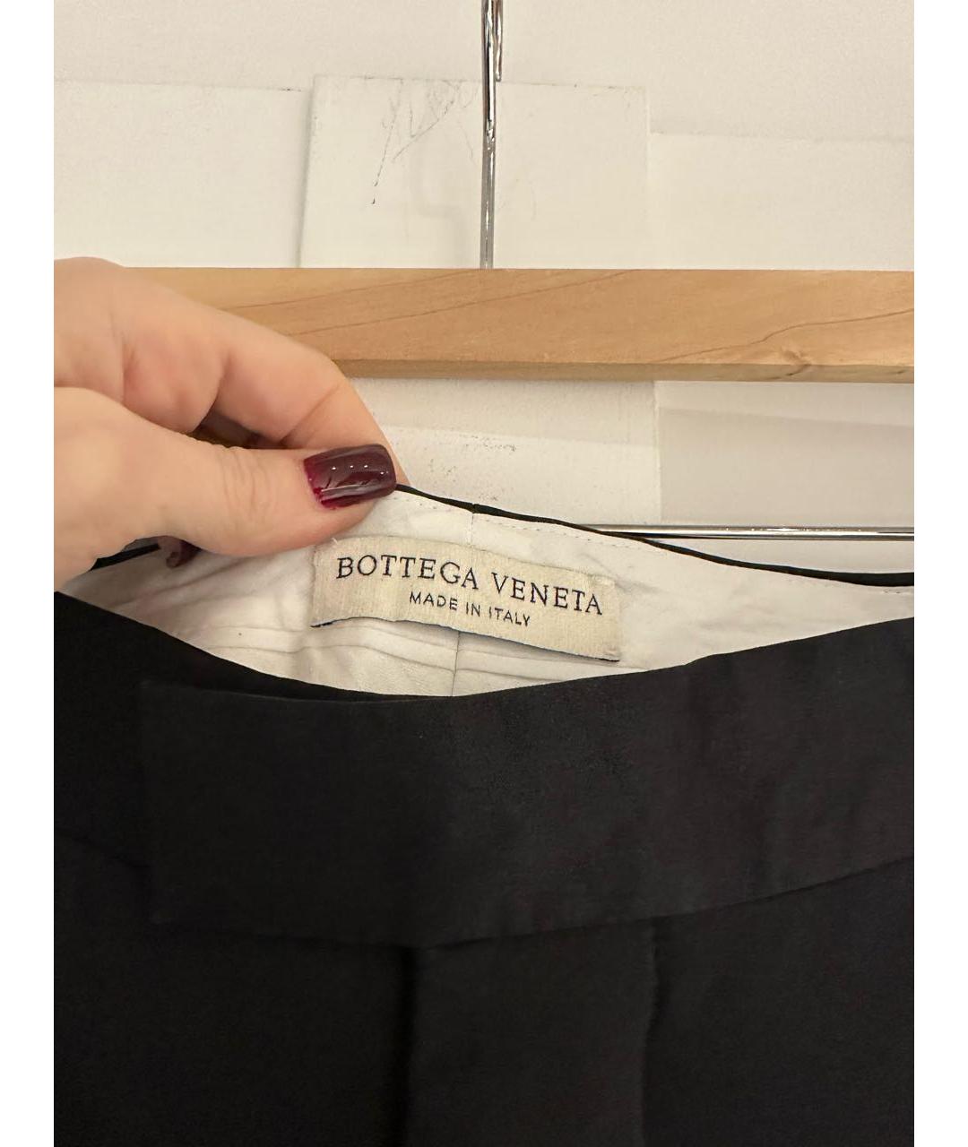 BOTTEGA VENETA Черные брюки широкие, фото 2