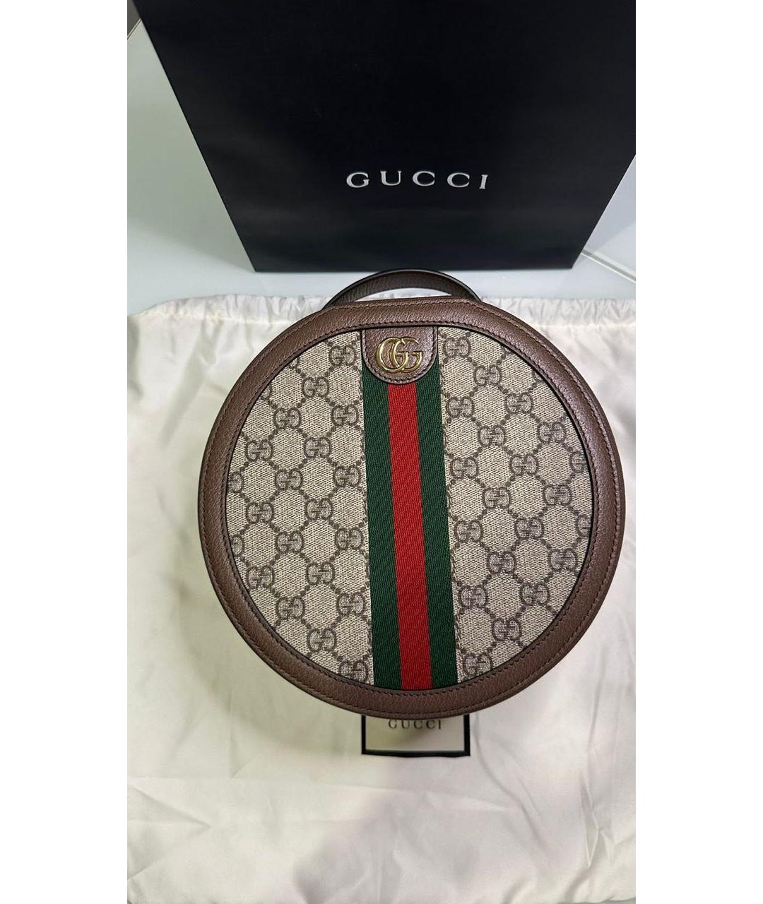 GUCCI Коричневая сумка с короткими ручками, фото 2