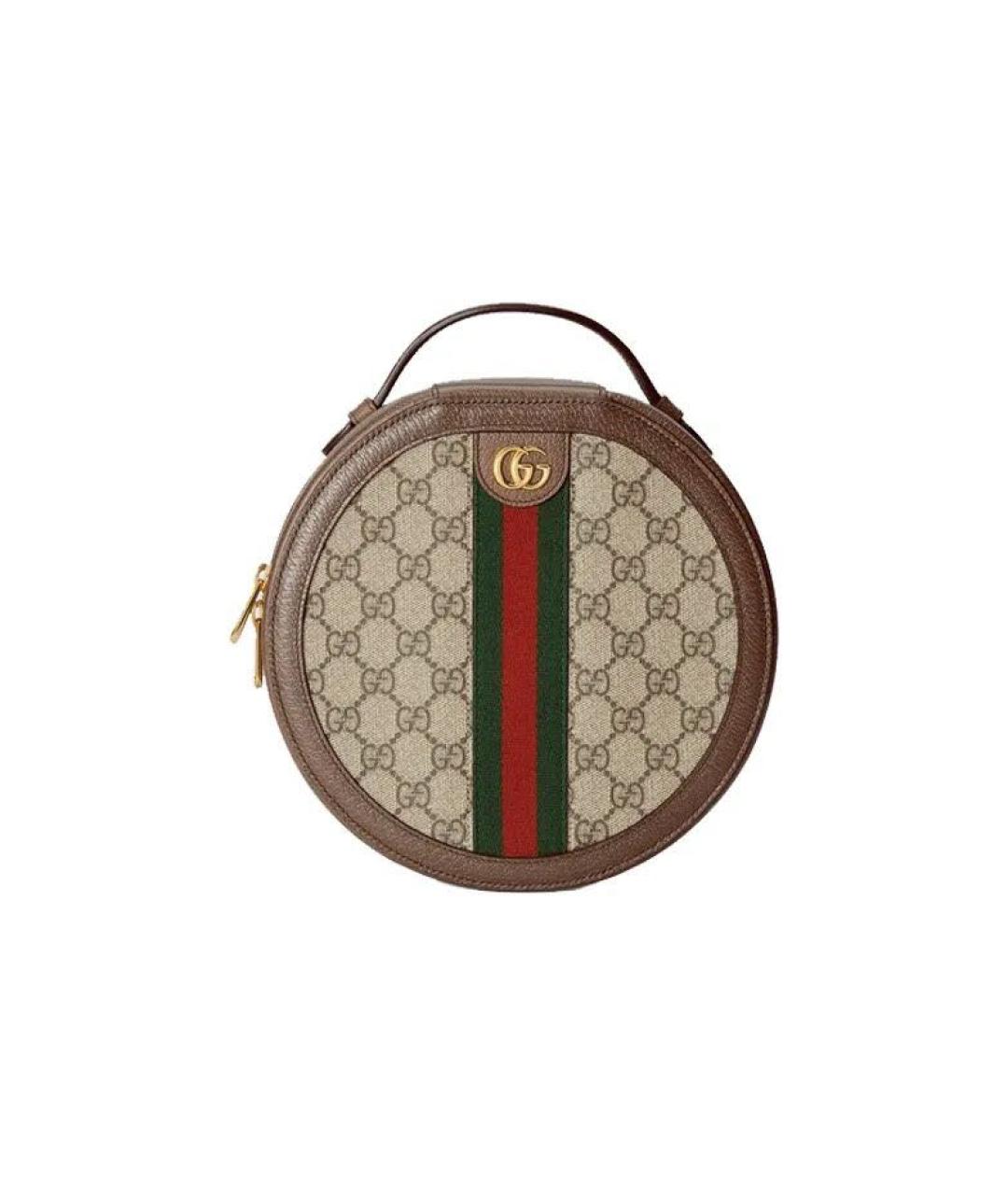 GUCCI Коричневая сумка с короткими ручками, фото 1