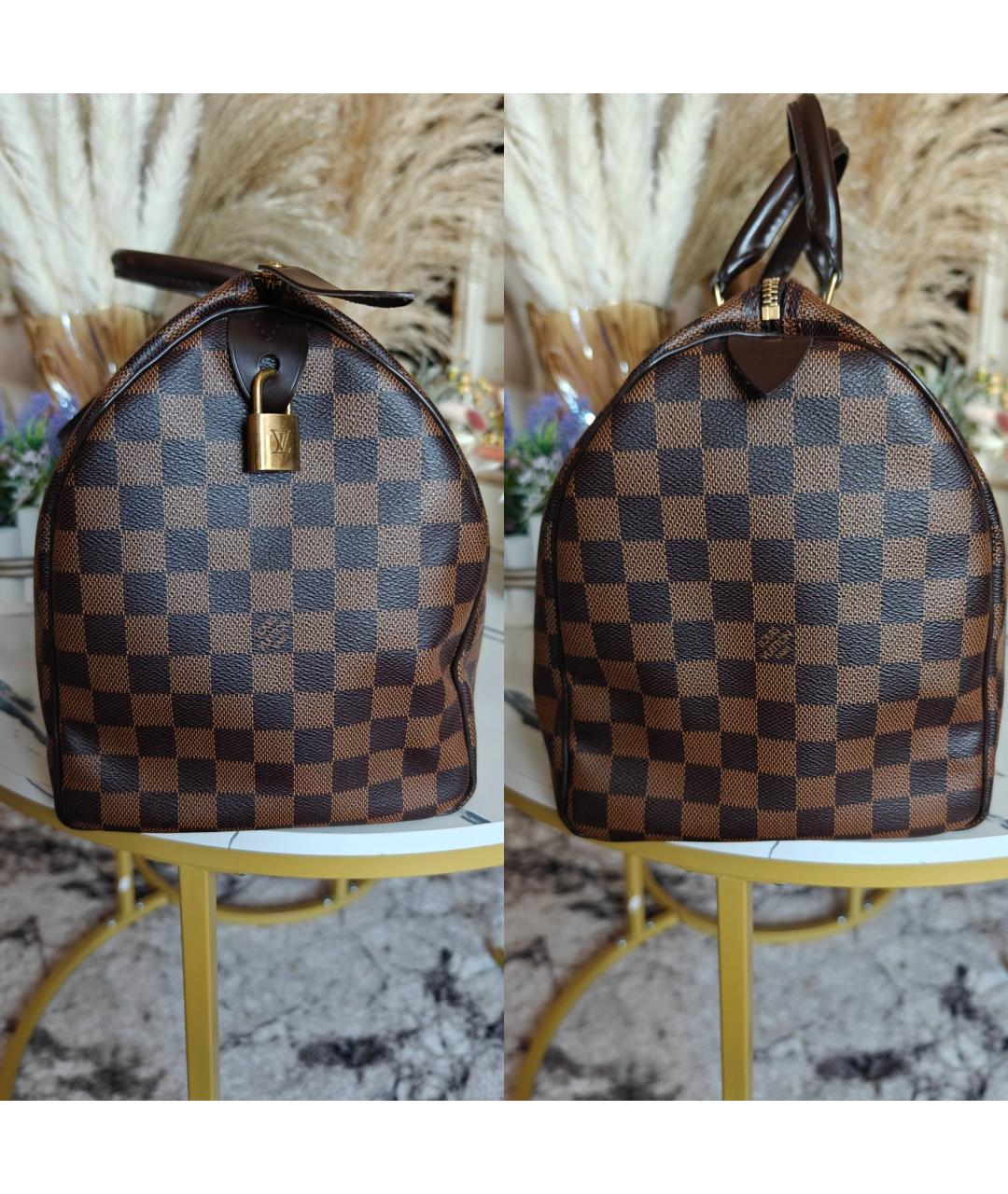 LOUIS VUITTON Коричневая сумка с короткими ручками, фото 7