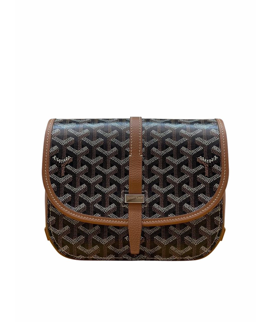 GOYARD Коричневая сумка через плечо из искусственной кожи, фото 1