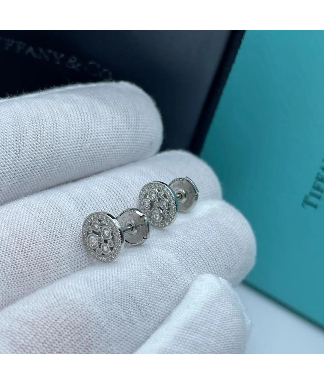 TIFFANY&CO Платиновые серьги, фото 5