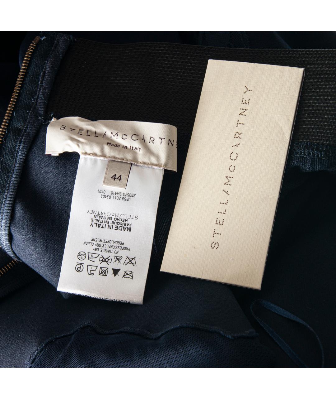 STELLA MCCARTNEY Темно-синие хлопковые брюки узкие, фото 6