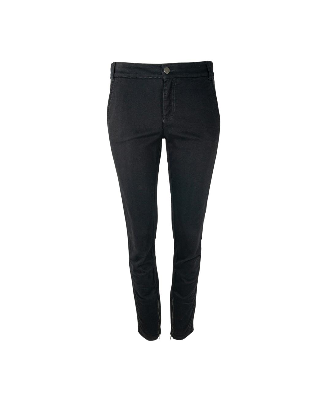 STELLA MCCARTNEY Черные хлопко-эластановые джинсы слим, фото 1