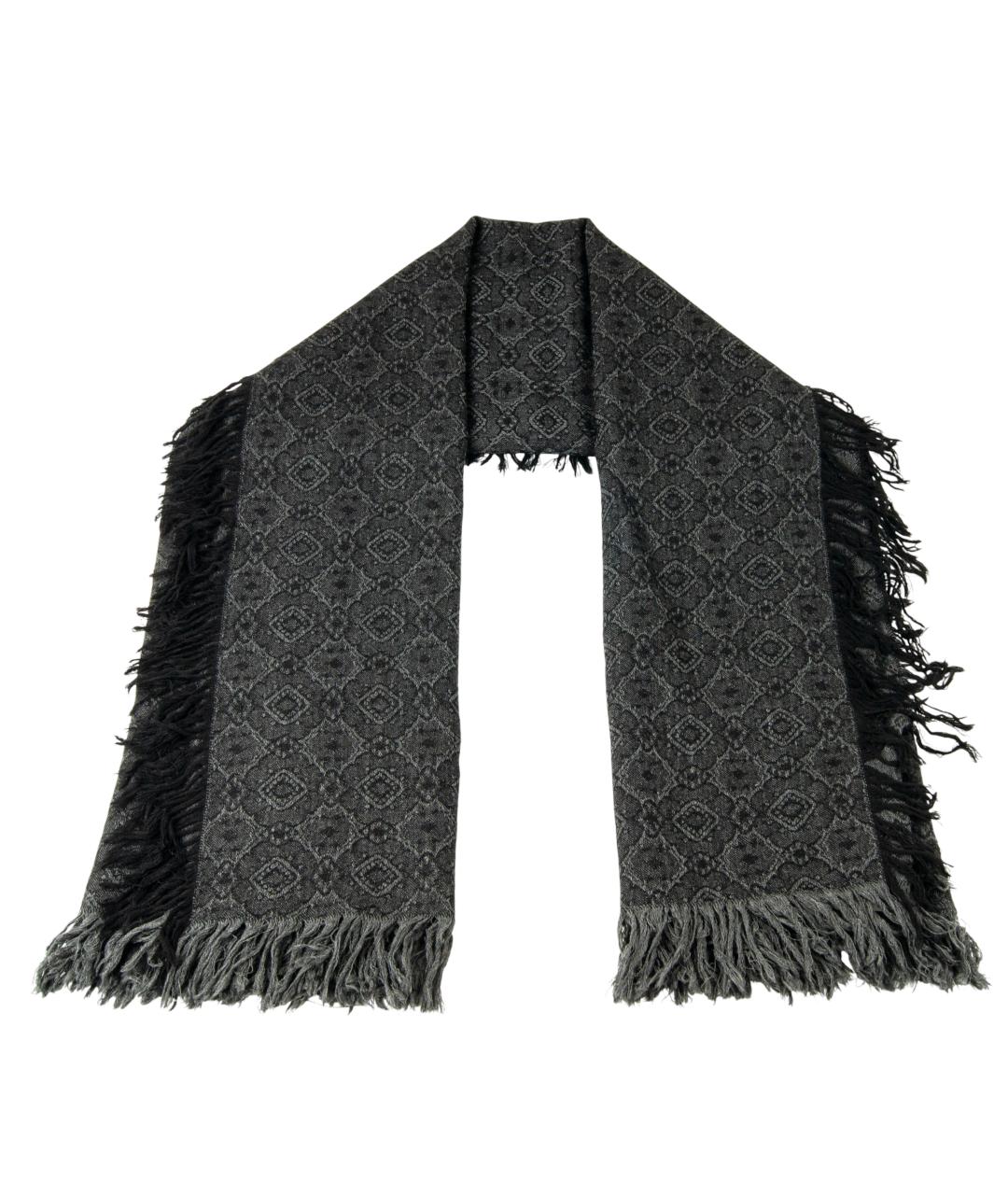 STELLA MCCARTNEY Серый шерстяной шарф, фото 1