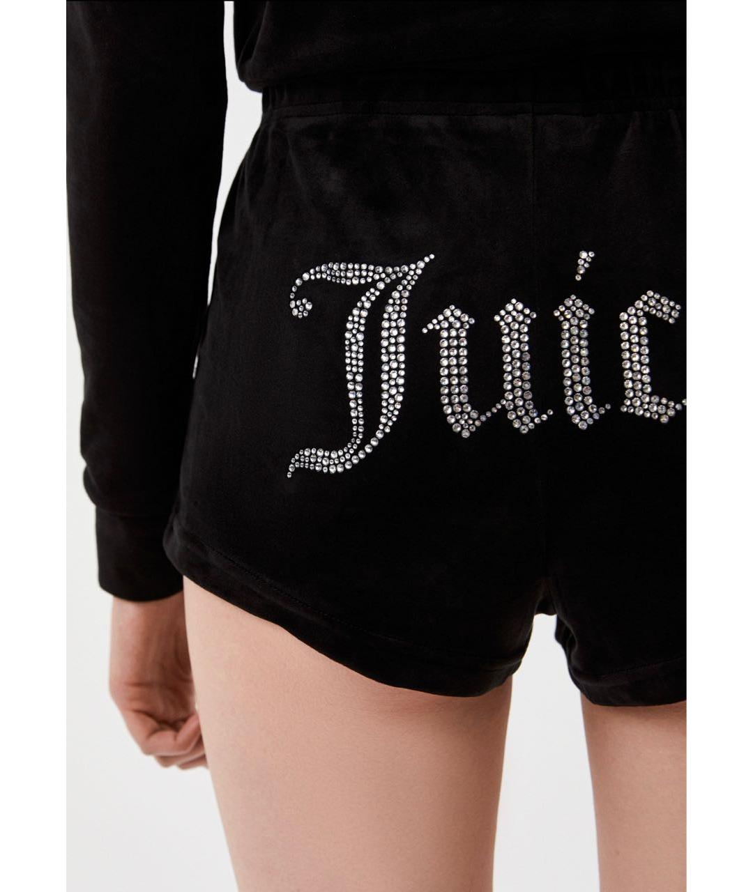 JUICY COUTURE Черные полиэстеровые спортивные брюки и шорты, фото 2