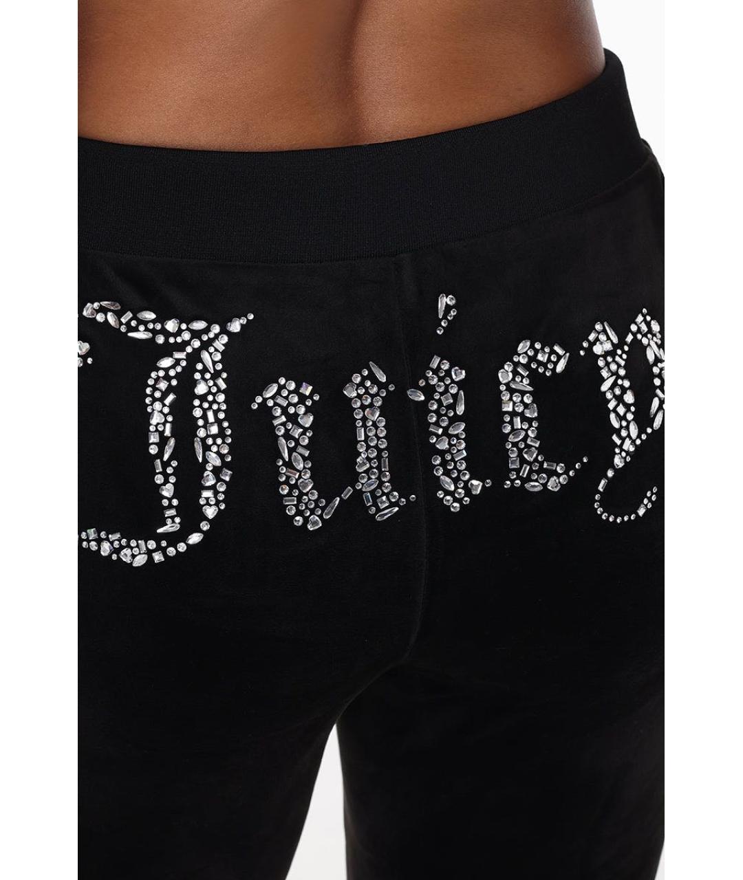 JUICY COUTURE Черные полиэстеровые спортивные брюки и шорты, фото 5