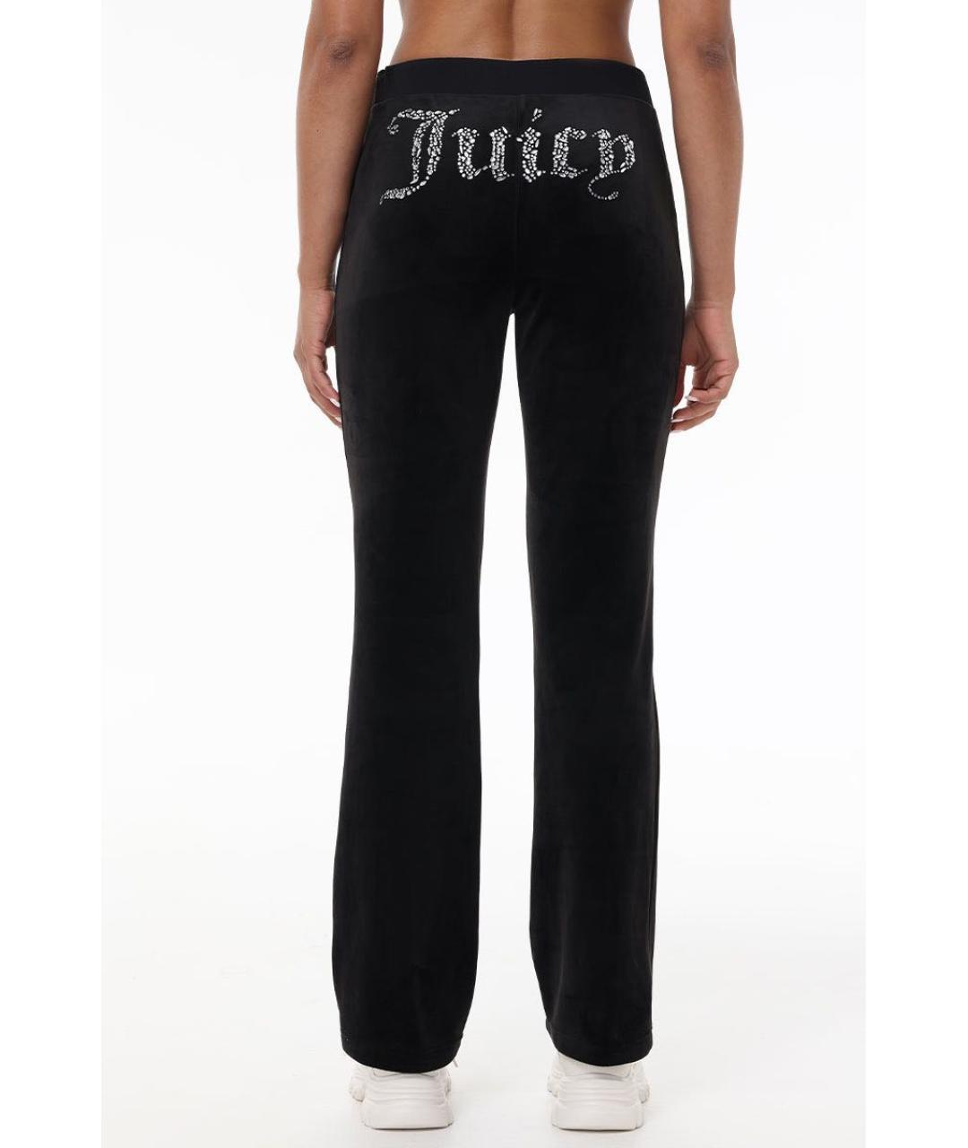 JUICY COUTURE Черные полиэстеровые спортивные брюки и шорты, фото 2