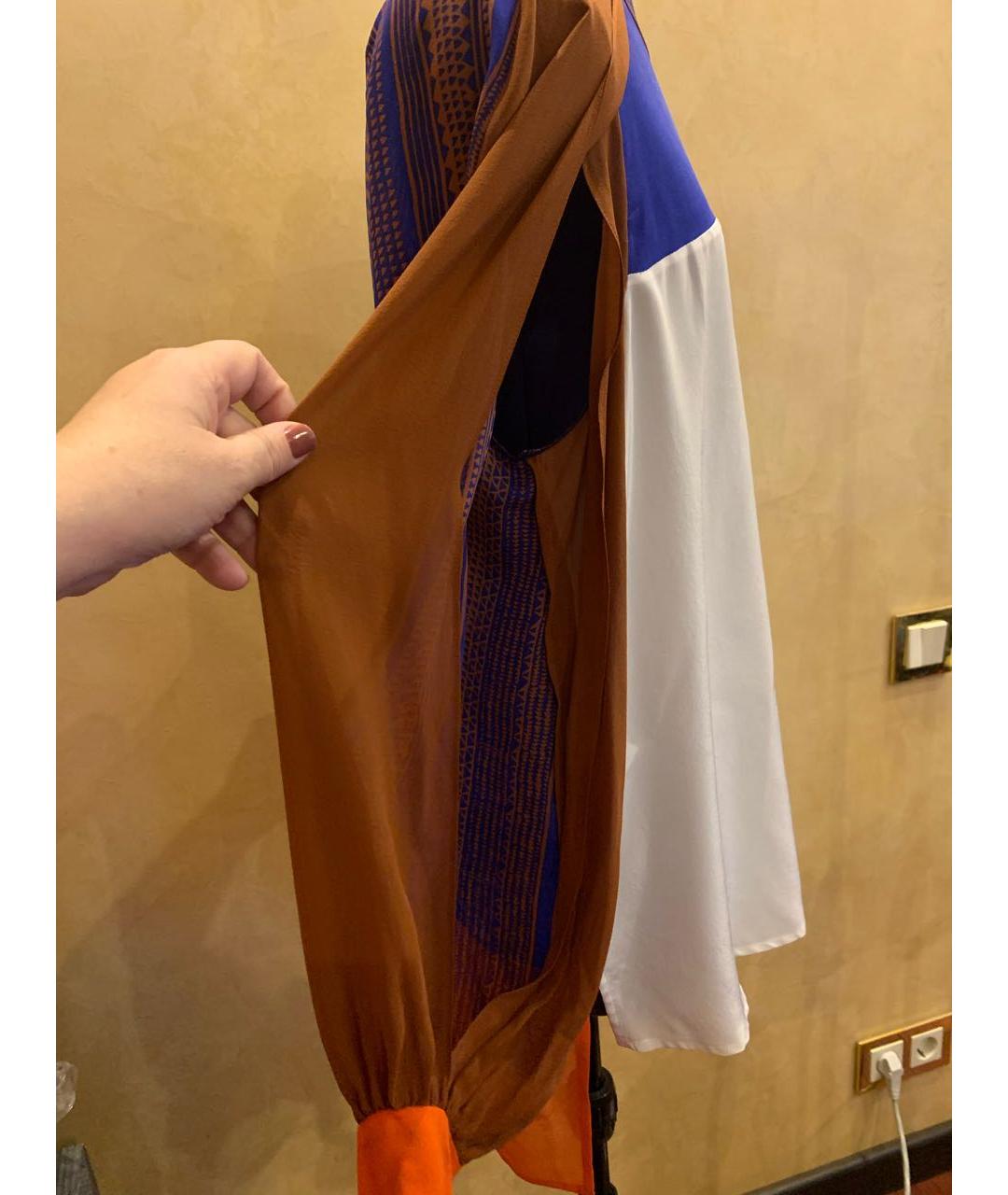 BCBG MAXAZRIA Мульти шелковая блузы, фото 2