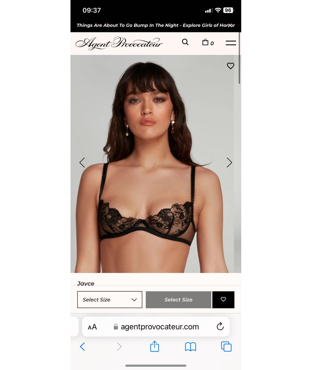 AGENT PROVOCATEUR Черный бюстгалтеры, фото 3