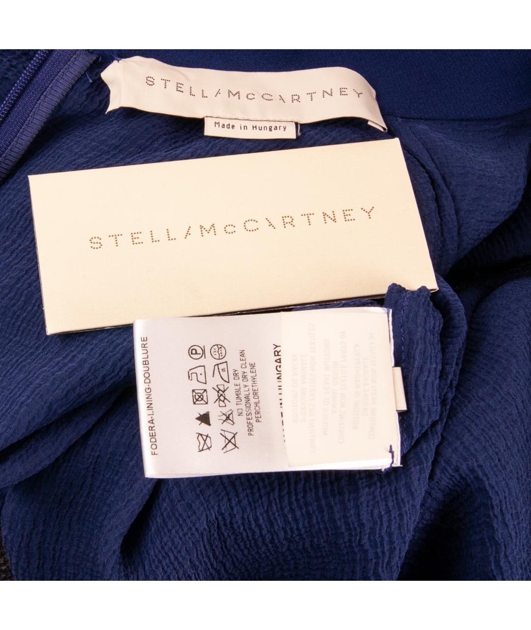 STELLA MCCARTNEY Синяя шелковая блузы, фото 4