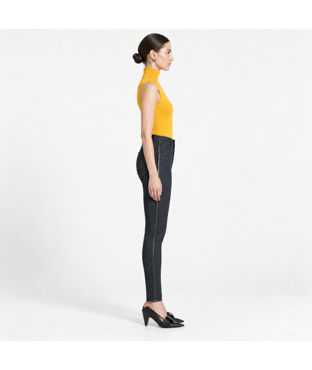 STELLA MCCARTNEY Темно-синие хлопко-эластановые джинсы слим, фото 9