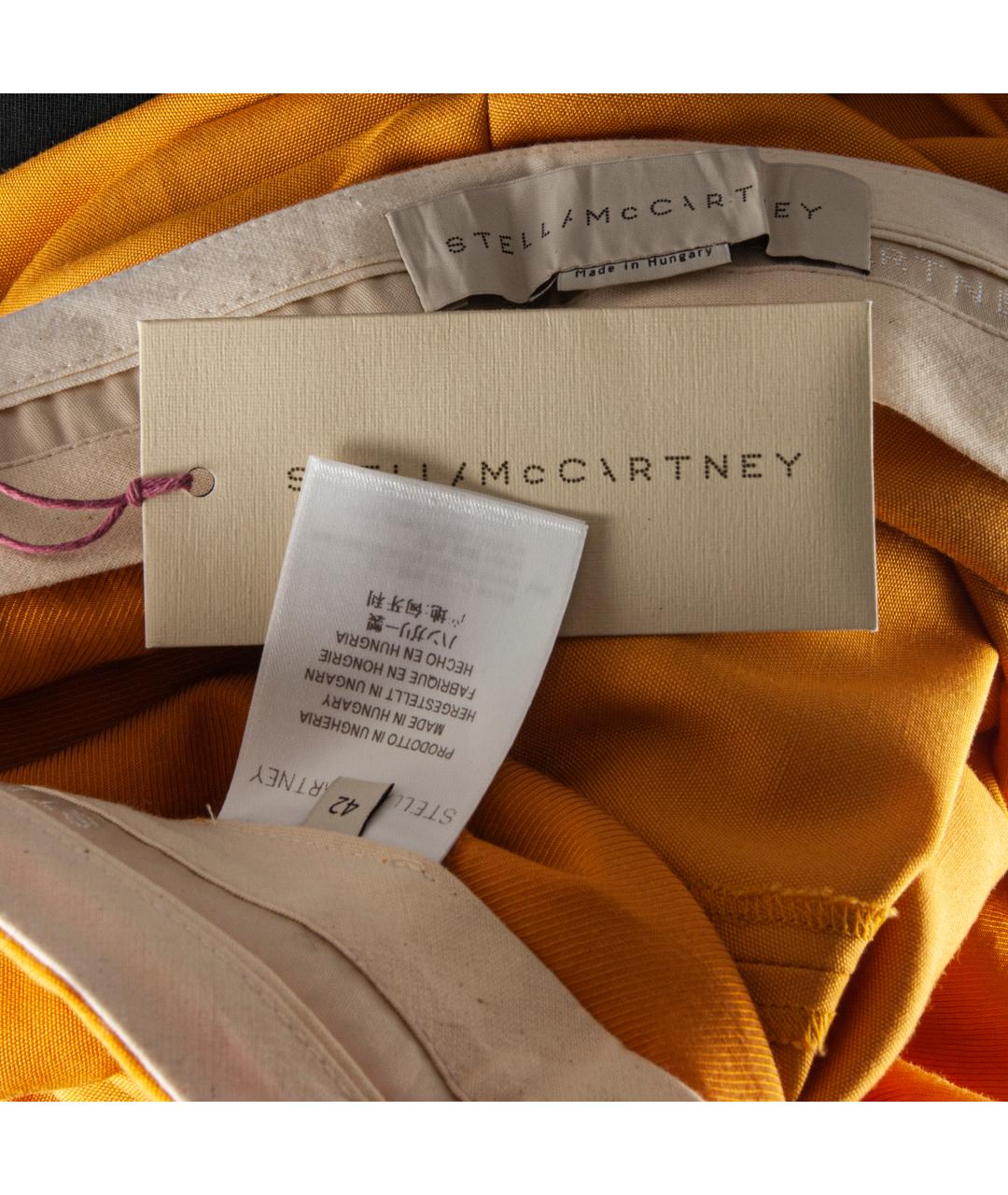 STELLA MCCARTNEY Желтые вискозные прямые брюки, фото 5