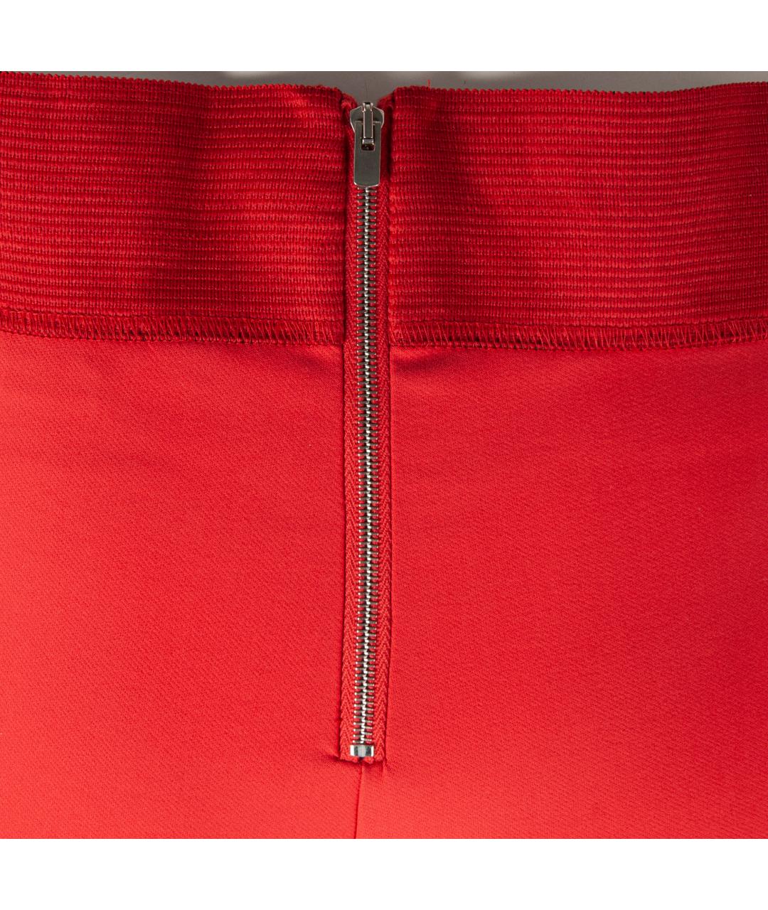 STELLA MCCARTNEY Красные хлопковые брюки узкие, фото 4
