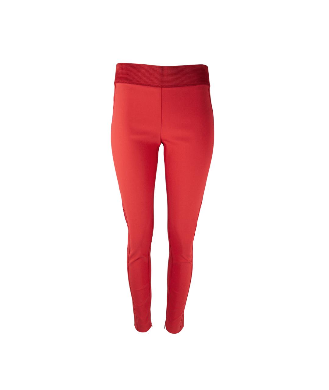 STELLA MCCARTNEY Красные хлопковые брюки узкие, фото 1