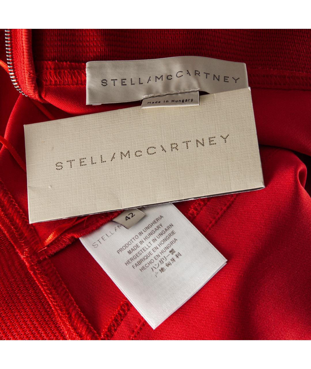 STELLA MCCARTNEY Красные хлопковые брюки узкие, фото 5