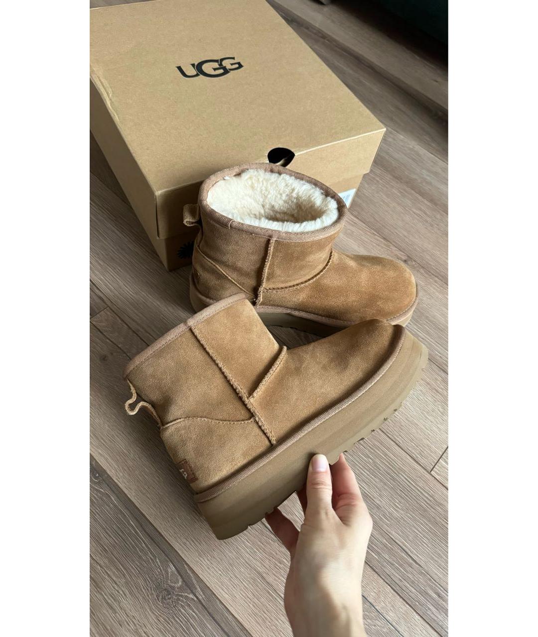 UGG AUSTRALIA Коричневые полусапоги, фото 5