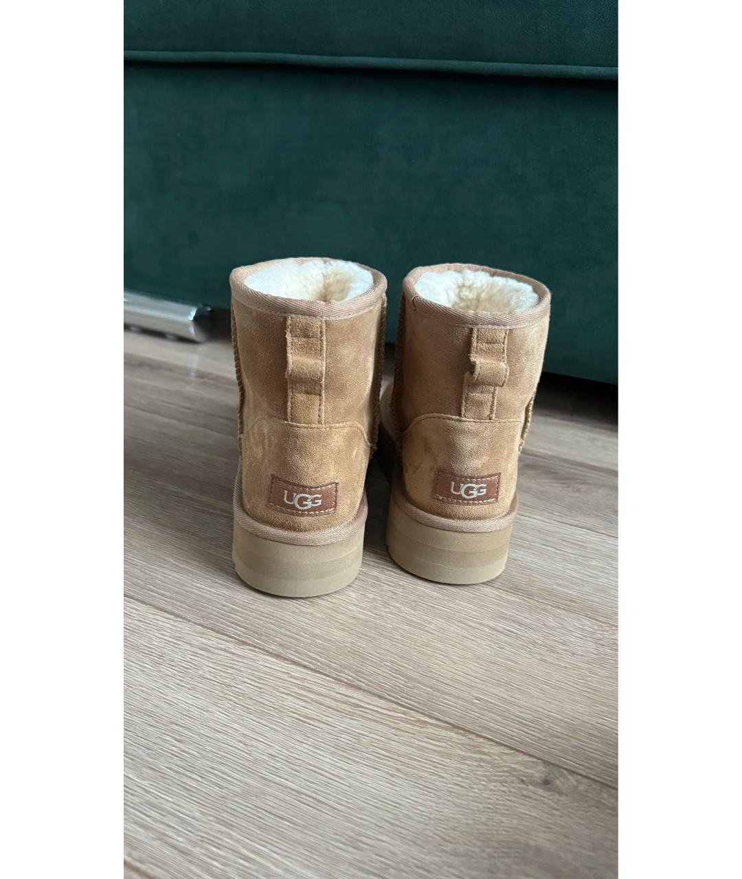 UGG AUSTRALIA Коричневые полусапоги, фото 4