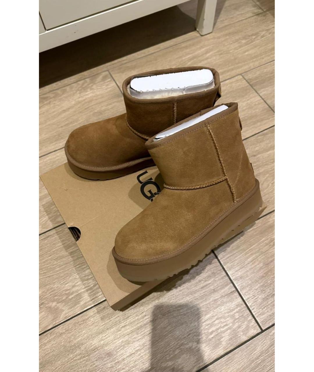 UGG AUSTRALIA Коричневые полусапоги, фото 7