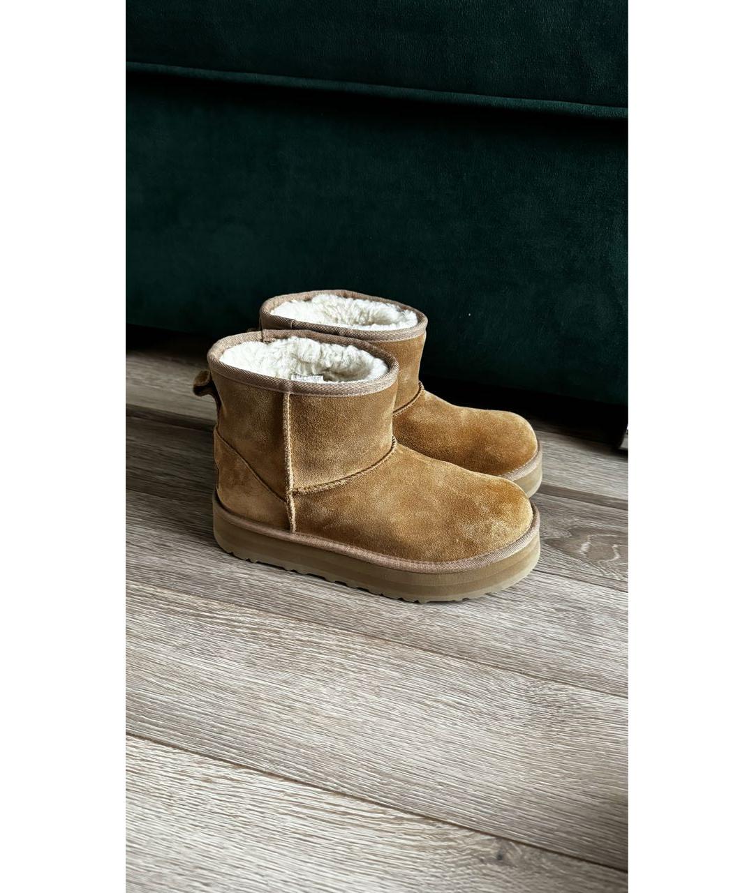 UGG AUSTRALIA Коричневые полусапоги, фото 9