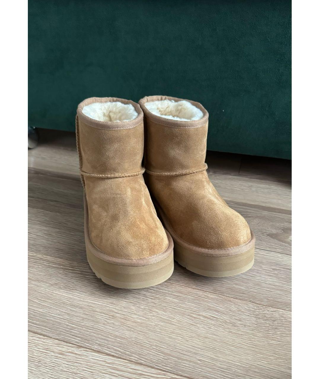 UGG AUSTRALIA Коричневые полусапоги, фото 2