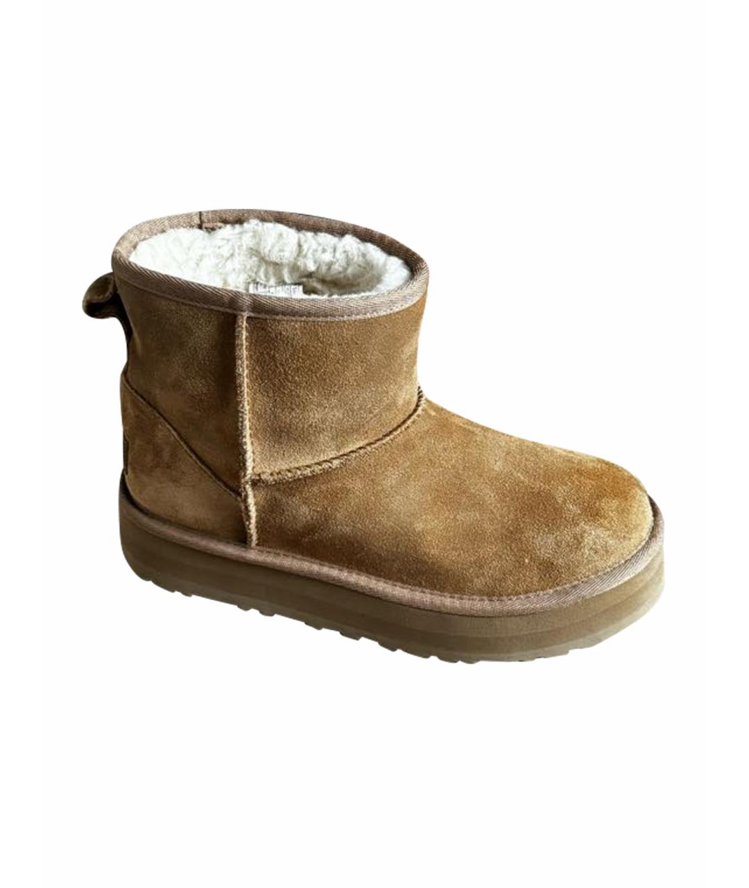 UGG AUSTRALIA Коричневые полусапоги, фото 1