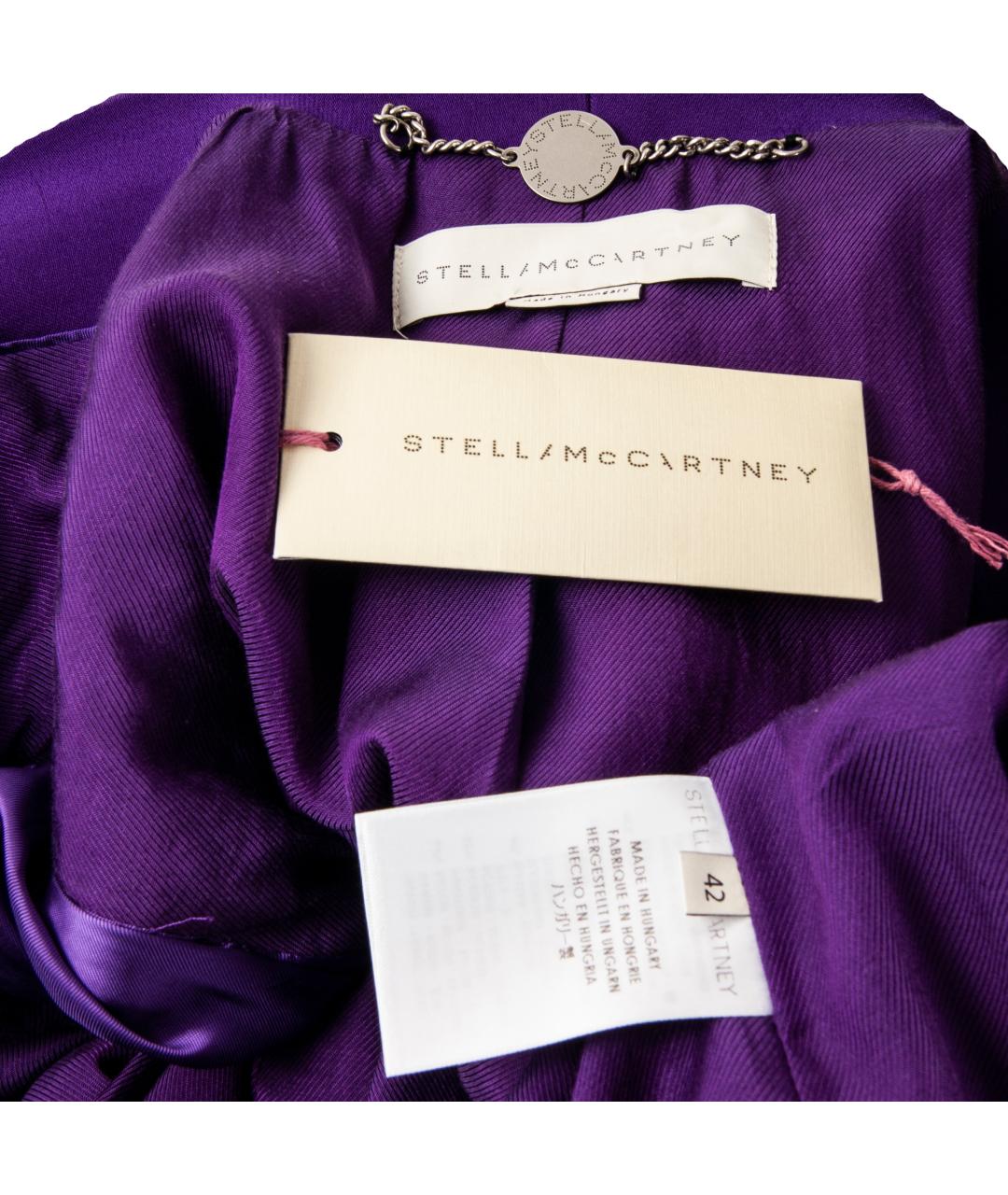 STELLA MCCARTNEY Фиолетовый вискозный жакет/пиджак, фото 4