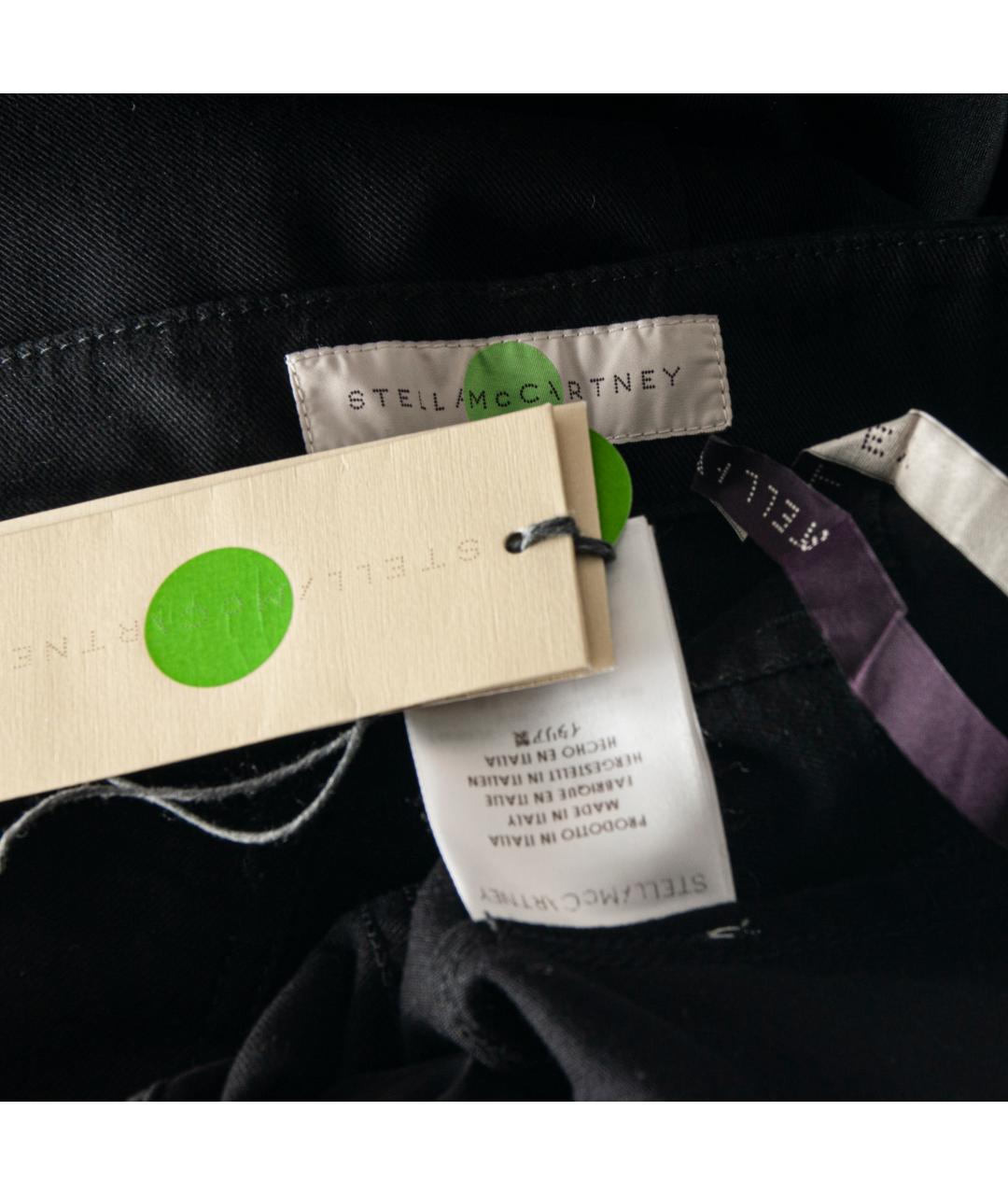 STELLA MCCARTNEY Черные хлопко-эластановые джинсы слим, фото 6