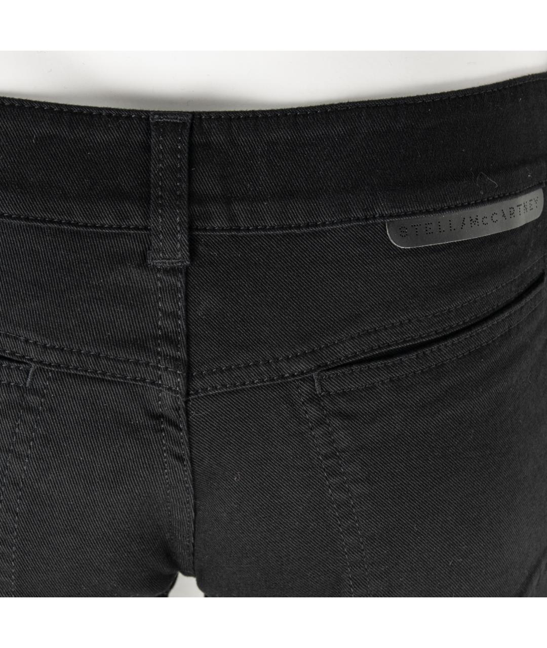 STELLA MCCARTNEY Черные хлопко-эластановые джинсы слим, фото 5