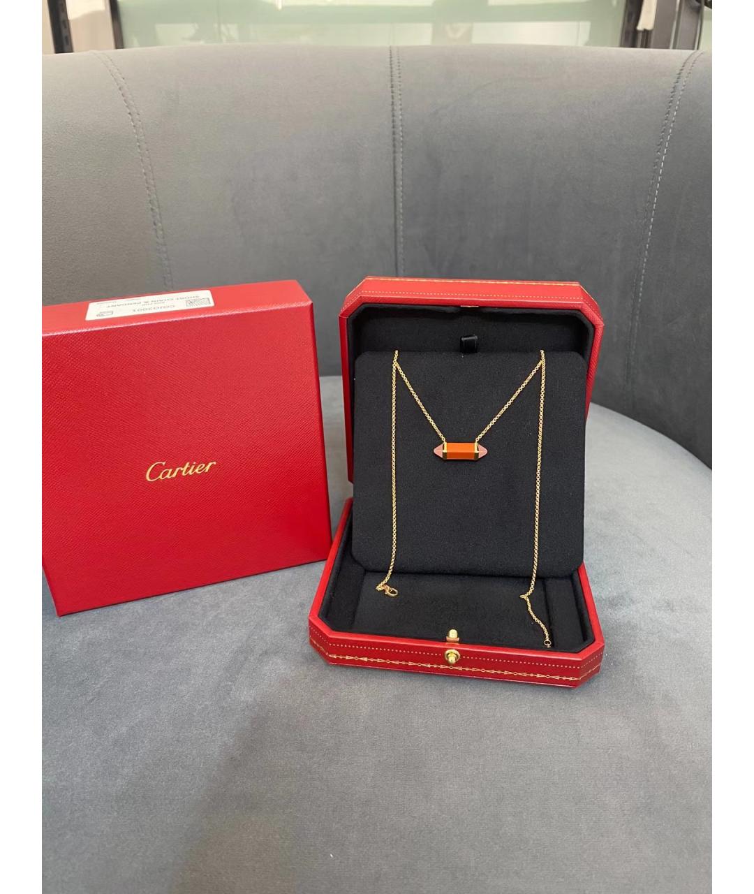 CARTIER Красное колье из розового золота, фото 3