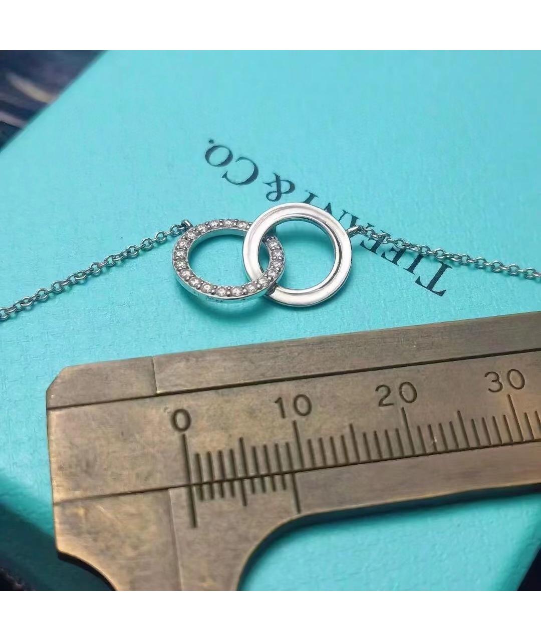 TIFFANY&CO Серебряное колье из белого золота, фото 3